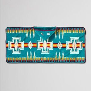 Pendleton Harding hoodie towel Turquoise Patterned hooded Poncho New